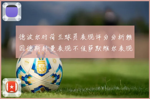 德波尔对荷兰球员表现评分分析赖因德斯科曼表现不佳萨默维尔表现出色